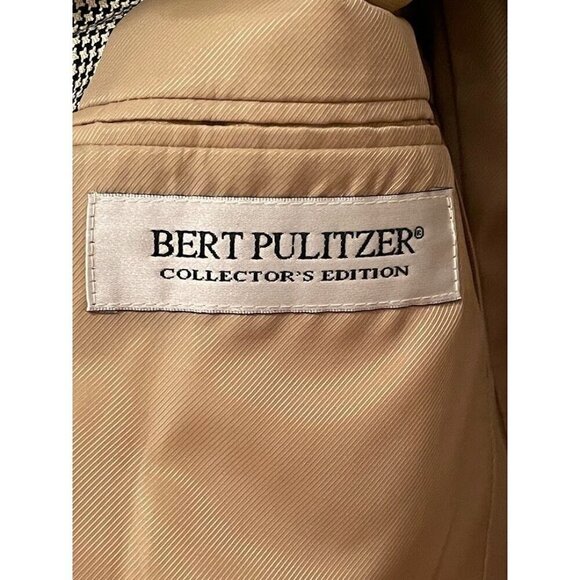 Bert Pulitzer Mens Collectors Edition Houndstooth Blazer R38 Silk & Wool Blend - Picture 5 of 16